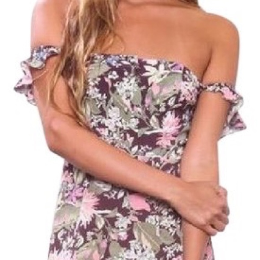 *trade for Bex*** Multicolor Bardot mini dress